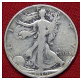 1919 S Walking Liberty Silver Half Dollar Coin