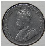 1934 Canada 5 Cent Coin