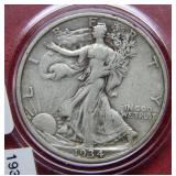 1934 S Walking Liberty Silver Half Dollar Coin
