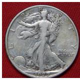 1927 S Walking Liberty Silver Half Dollar Coin