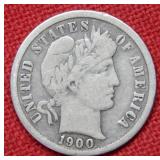1909 S Barber Silver Dime