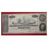 1864 Confederate $20 Note
