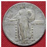 1929 D Standing Liberty Silver Quarter