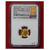 2016 W Mercury Gold Coin 1/10 oz NGC SP 70