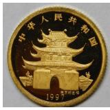 1997 China 1/10 oz Gold Coin