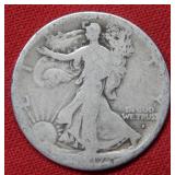 1917 S OBV Walking Liberty Silver Half
