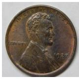 1927 Lincoln Wheat Cent - Red Brown