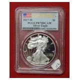 2017 W Silver Eagle 1oz PCGS PR70 DCAM