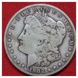 1902 S Morgan Silver Dollar Coin