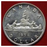 1954 Canada Silver Dollar