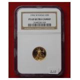 1996 W Gold $5 Ealge NGC PF69 Ultra Cameo