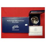 2005 Proof Marine Corps Commemorative Silver $1