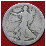 1917 S OBV Walking Liberty Silver Half