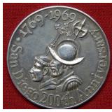 1769/1969 San Diego 200th Ann .999 Silver Comm