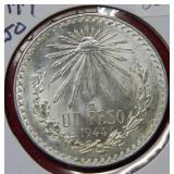 1944 Mexico Silver Peso