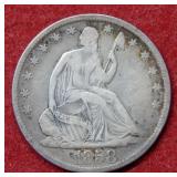 1858 O Seated Liberty Half Dollar - No Motto
