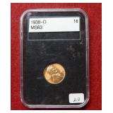 1938 D Lincoln Wheat Cent ***