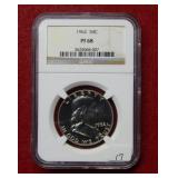 1962 Franklin Silver Half Dollar NGC PF68