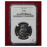 1961 Franklin Silver Half NGC PF68