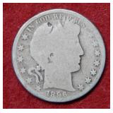 1896 Barber Silver Half Dollar Coin