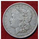1901 Morgan Silver Dollar Coin