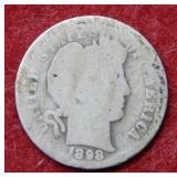1898 O Barber Silver Dime