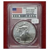 2018 Silver Eagle - First Strike PCGS MS69