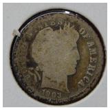 1903 S Barber Silver Dime