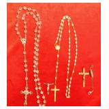 Lot of Rosaries and Crosses