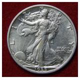 1935 S Walking Liberty Silver Half