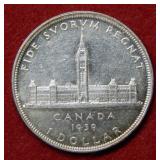 1939 Canada Silver Dollar