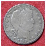 1915 Barber Silver Half Dollar Coin