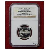 2007 S Silver Washington State Quarter NGC PF70 UC