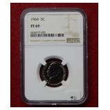 1964 Jefferson Nickel NGC PF69