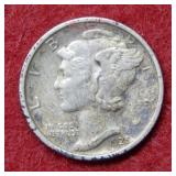 1925 D Mercury Silver Dime