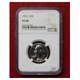 1957 Silver Washington Quarter NGC PF68
