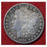 1904 S Morgan Silver Dollar Coin