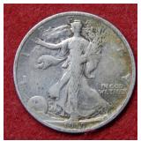 1919 Walking Liberty Silver Half Dollar Coin