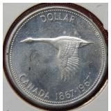 1967 Canada Silver Dollar Coin
