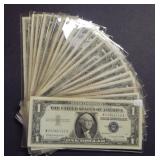 (20) Misc Date $1 Silver Certificates - High Grade