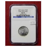 2007 Platinum $25 Eagle NGC MS70 Early Releases