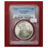 1921 Morgan Silver Dollar PCGS MS64