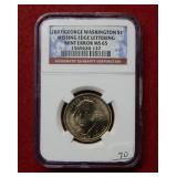 2007 Washington $1 NGC MS65 - Missing Edge Letters