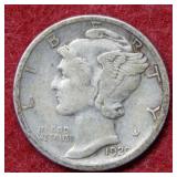 1920 S Mercury Silver Dime