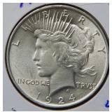 1924 Peace Silver Dollar