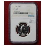 1956 Washington Silver Quarter NGC PF69