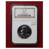 1957 Franklin Silver Half NGC PF67