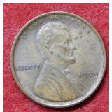1909 Lincoln Wheat Cent - First Year Issue