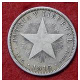 1916 Cuba 50 Centavos