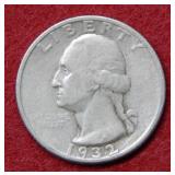 1932 S Washington Silver Quarter